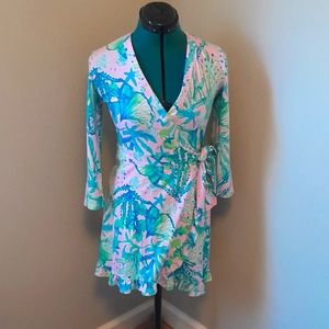 Lilly Pulitzer Wrap Romper Size XS Half Sleeve